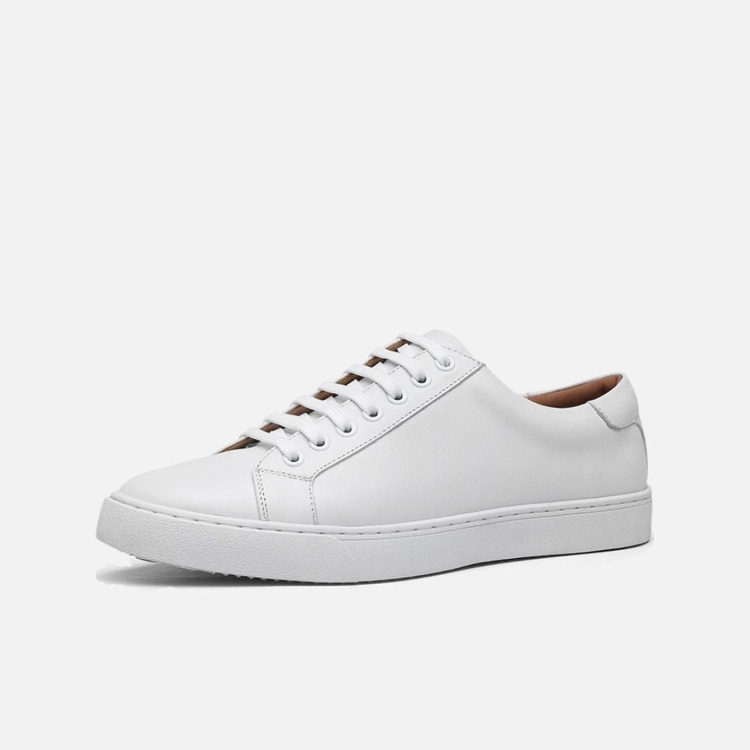 Genuine Leather White Shoes