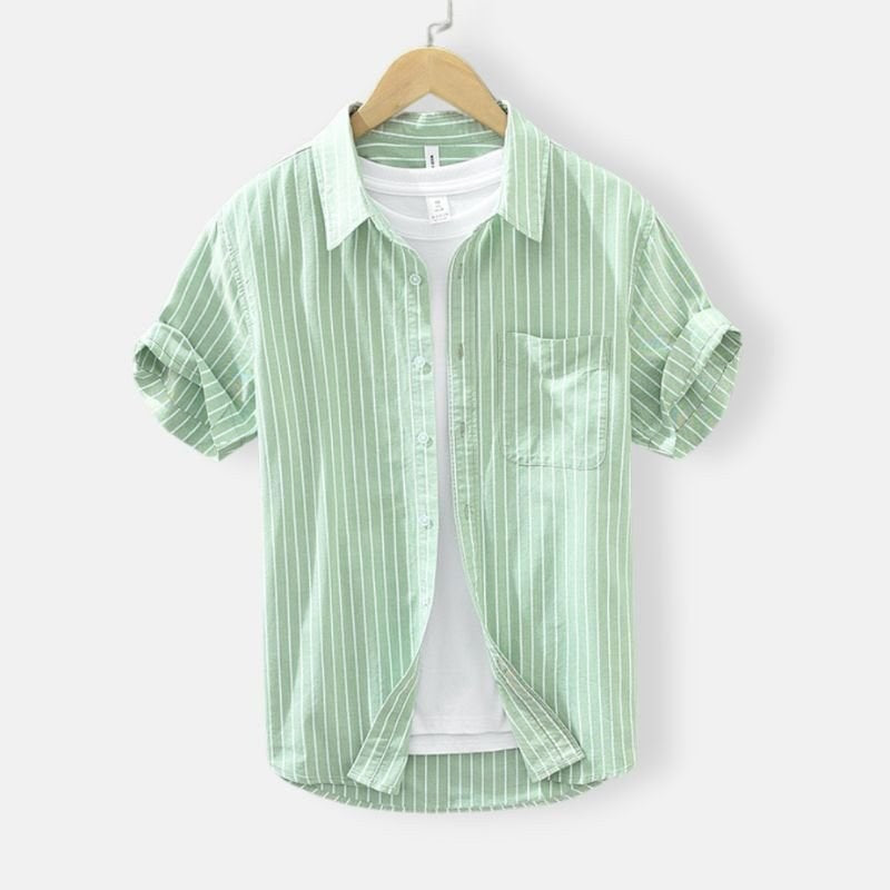 Green Striped Summer Shirt
