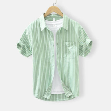 Green Striped Summer Shirt