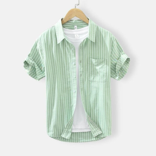 Green Striped Summer Shirt