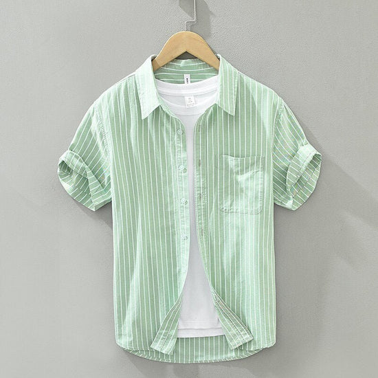 Green Striped Summer Shirt