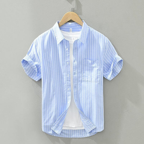 Green Striped Summer Shirt