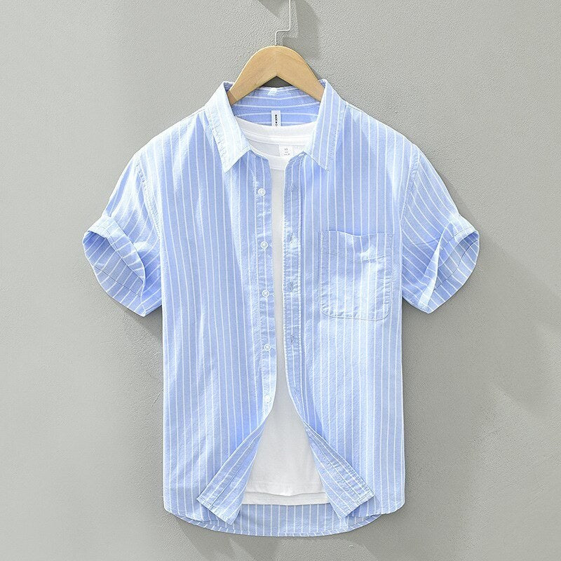 Green Striped Summer Shirt