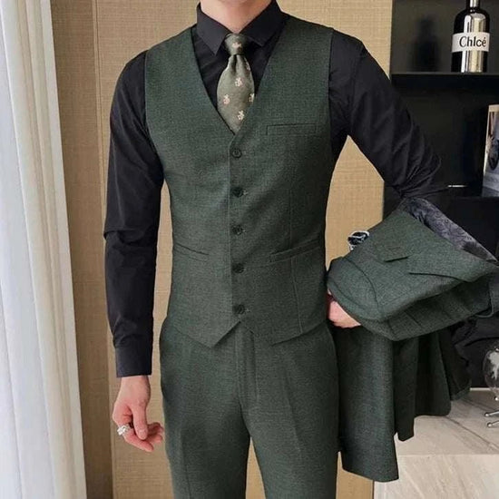 Groom wedding 3 piece suit