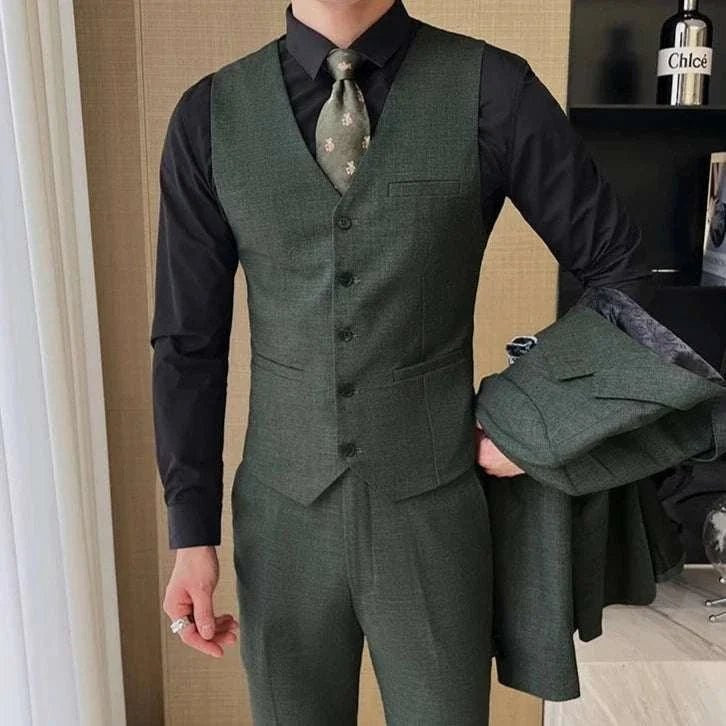 Groom wedding 3 piece suit