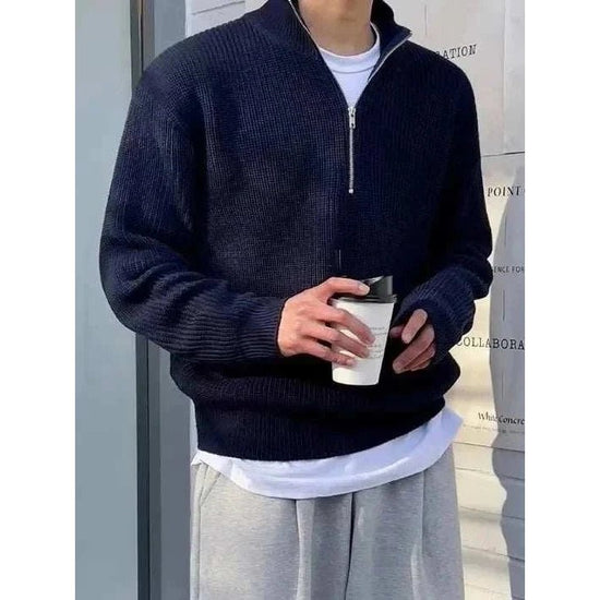 Half-high zipper autumn sweater