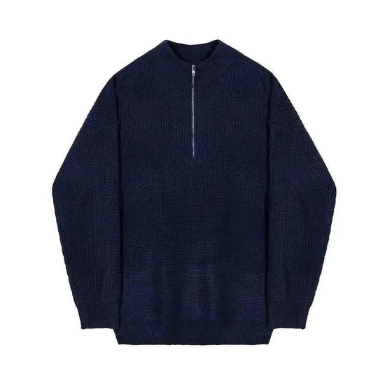 Half-high zipper autumn sweater