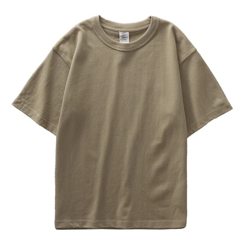 Heavyweight 100% cotton casual regular fit t-shirt