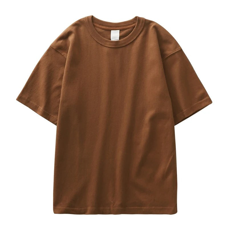 Heavyweight 100% cotton casual regular fit t-shirt