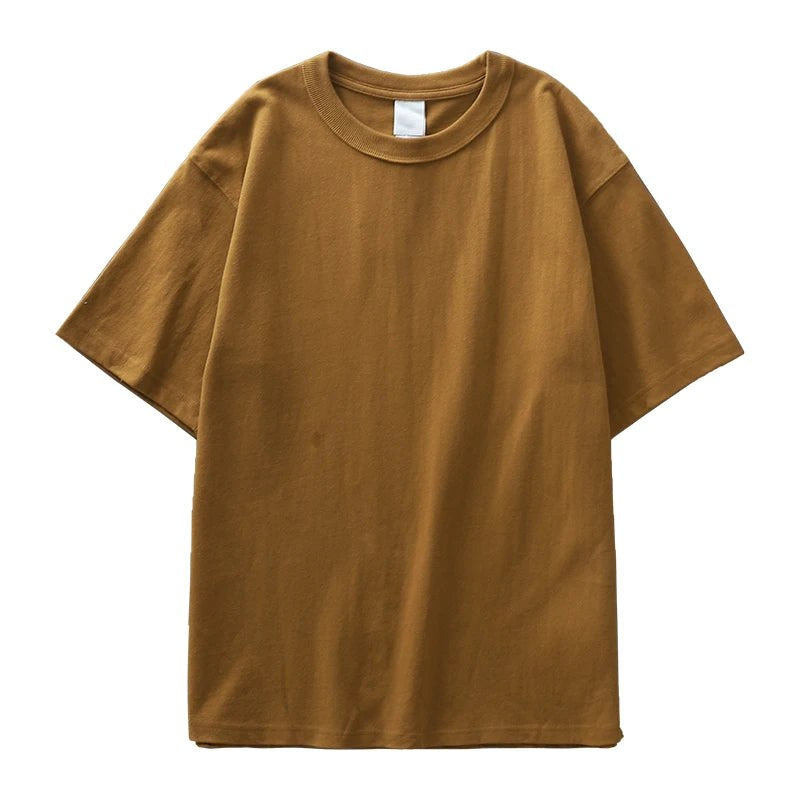 Heavyweight 100% cotton casual regular fit t-shirt