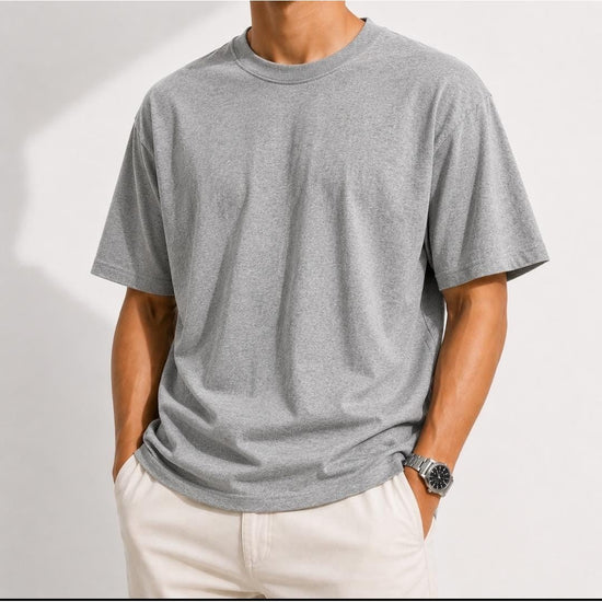 Heavyweight 100% cotton casual regular fit t-shirt
