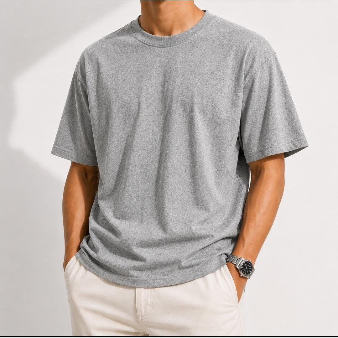 Heavyweight 100% cotton casual regular fit t-shirt