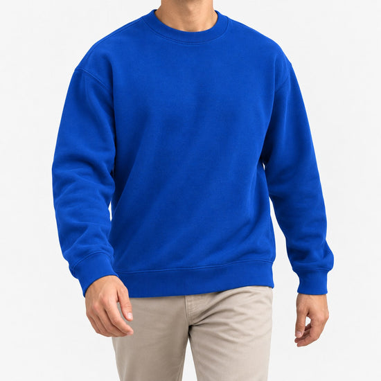 Heavyweight cotton crew neck sweatshirt