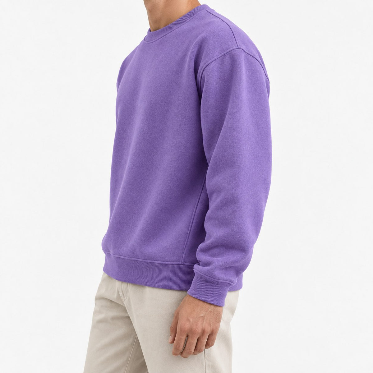 Heavyweight cotton crew neck sweatshirt