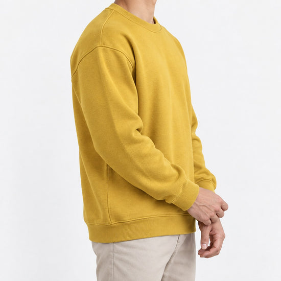 Heavyweight cotton crew neck sweatshirt