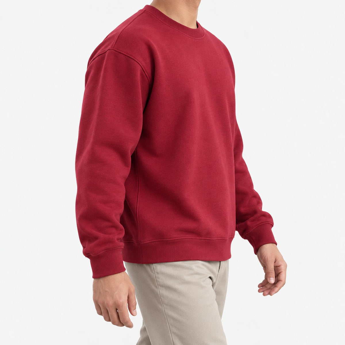Heavyweight cotton crew neck sweatshirt