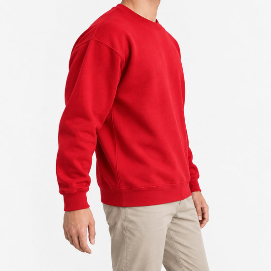 Heavyweight cotton crew neck sweatshirt