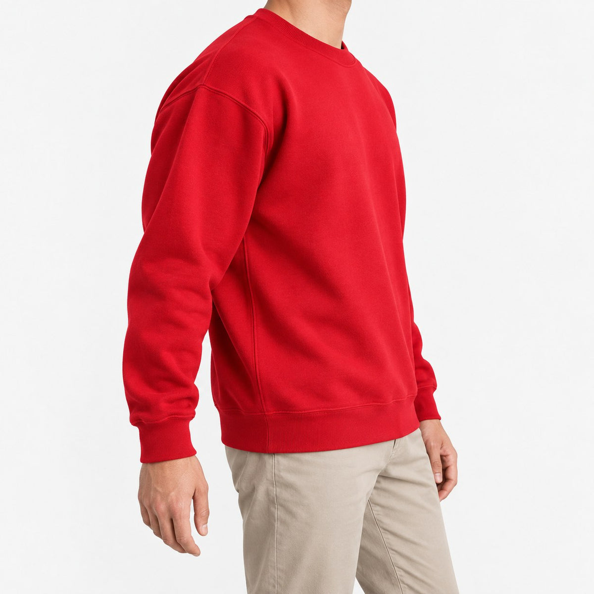 Heavyweight cotton crew neck sweatshirt