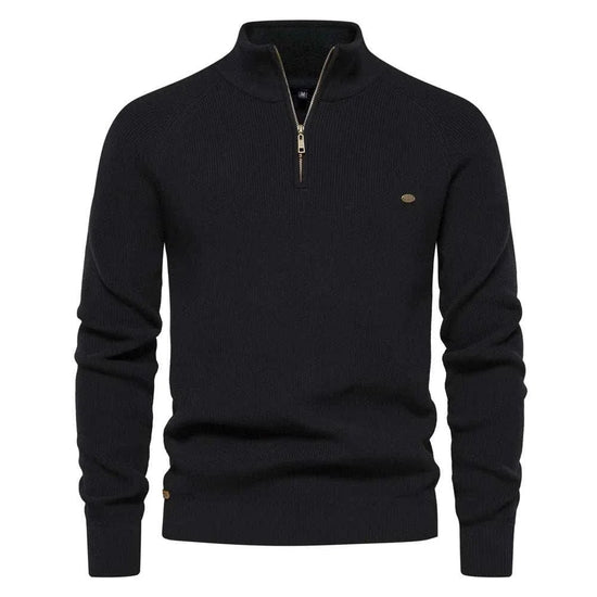 High-collar autumn/winter sweater