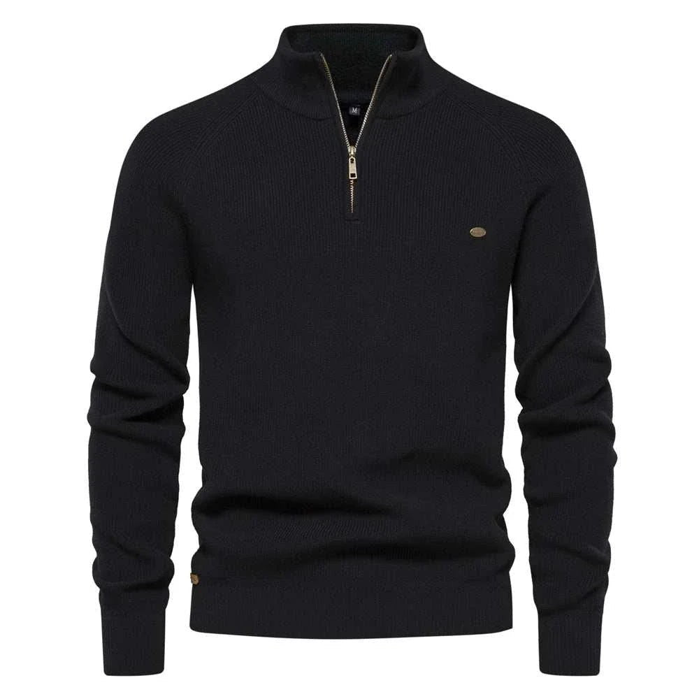 High-collar autumn/winter sweater