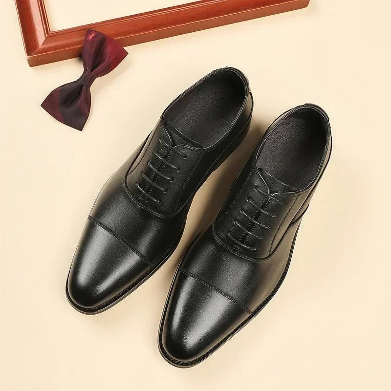 High-quality cowhide oxford wedding shoes
