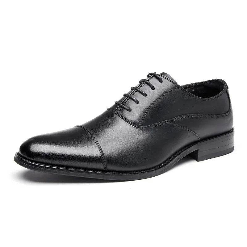 High-quality cowhide oxford wedding shoes