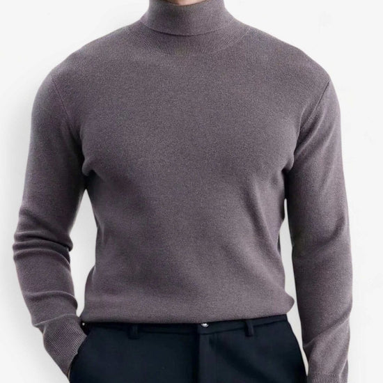 High-turtleneck classic sweater