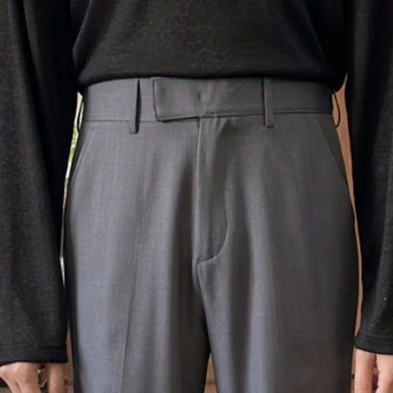 High waist straight style pants