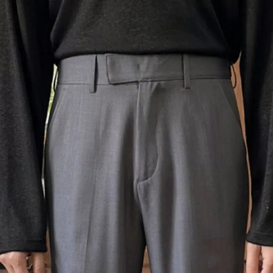 High waist straight style pants