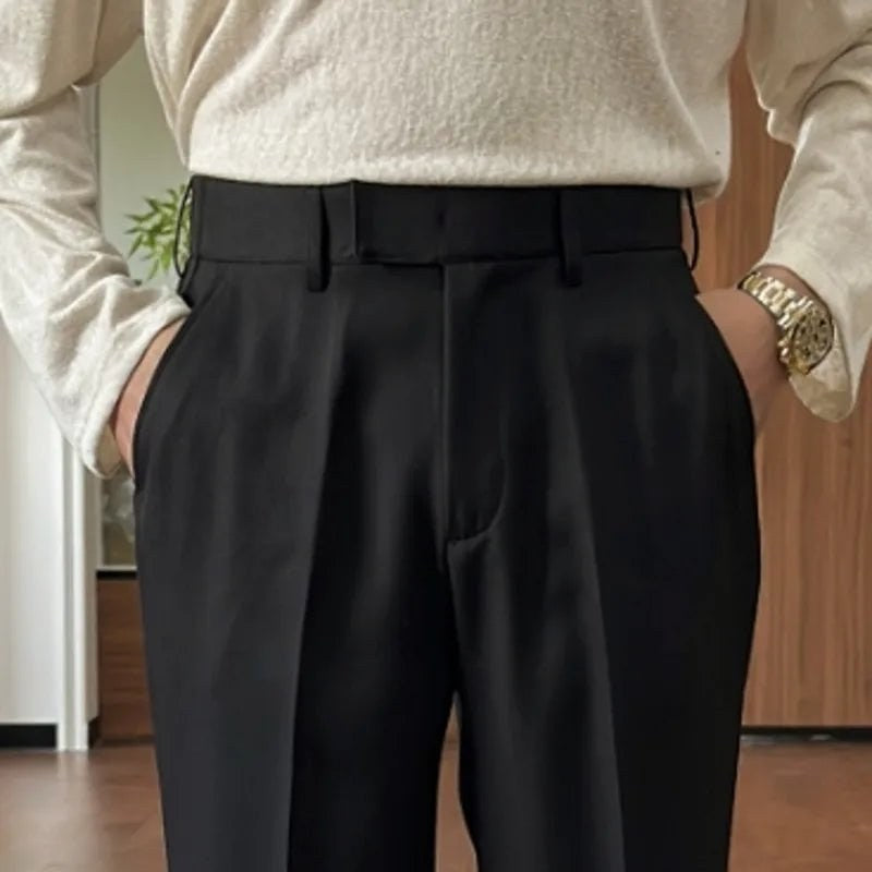 High waist straight style pants