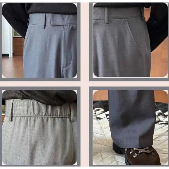 High waist straight style pants