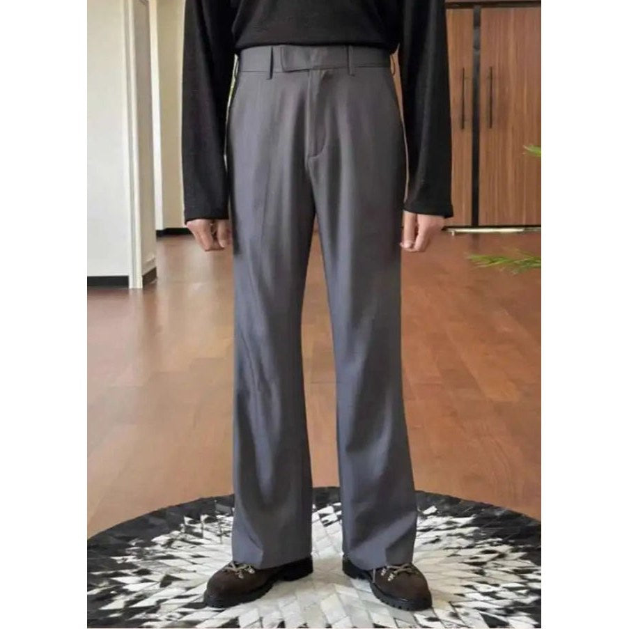 High waist straight style pants