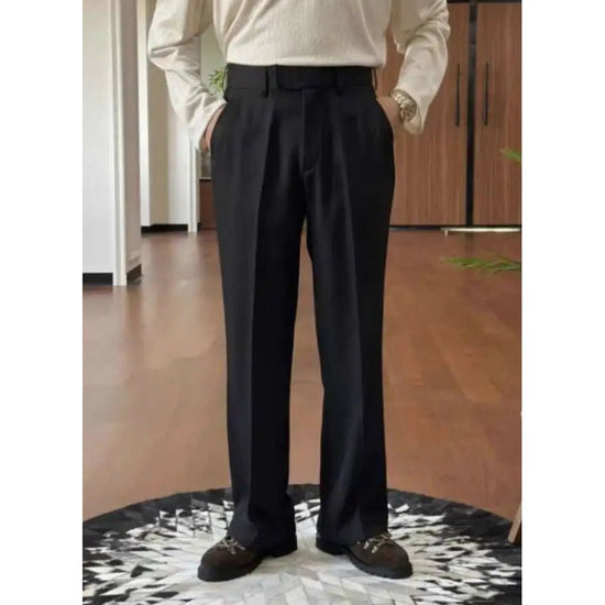High waist straight style pants