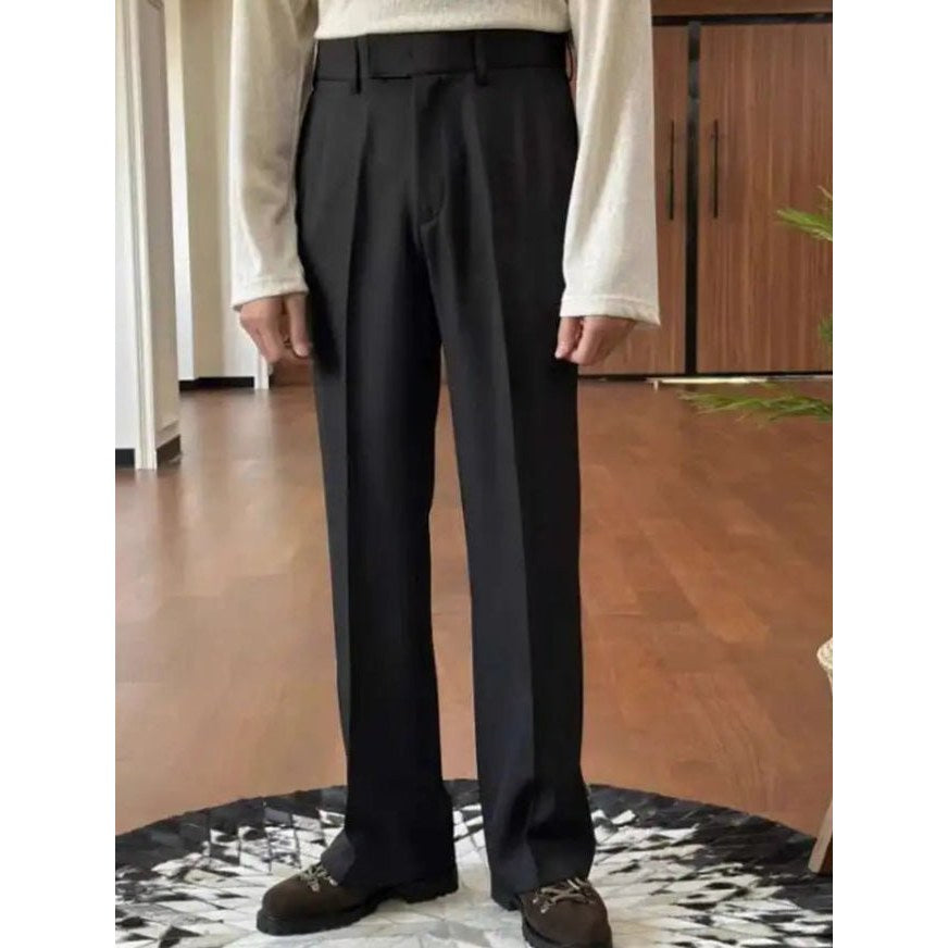 High waist straight style pants