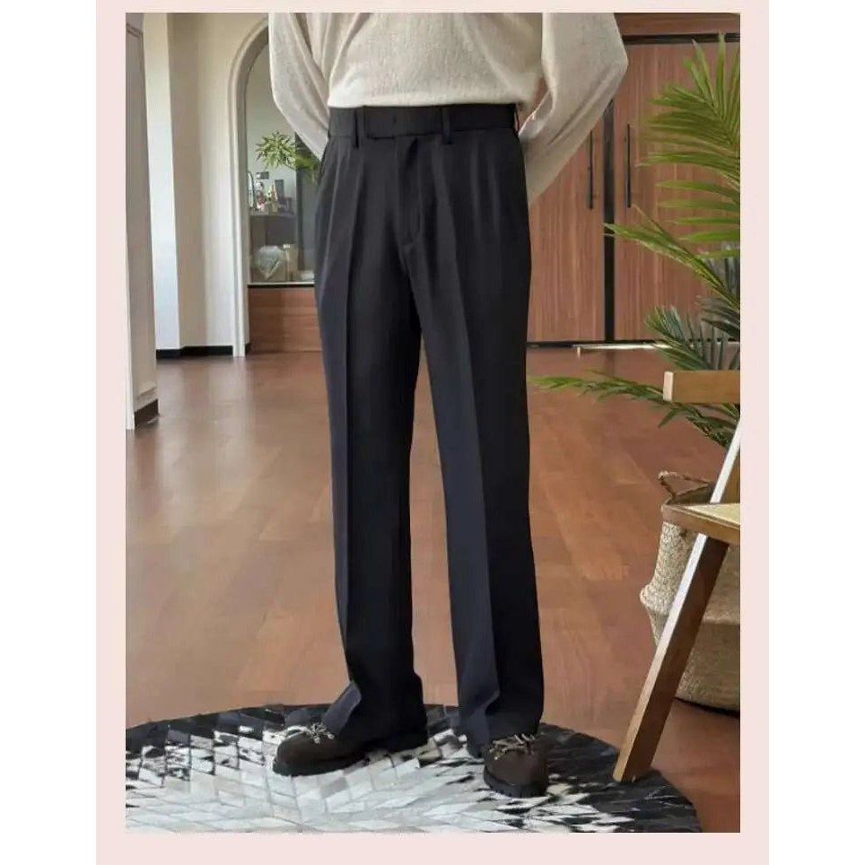 High waist straight style pants