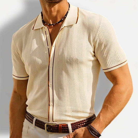 Ice silk summer short sleeve shirt