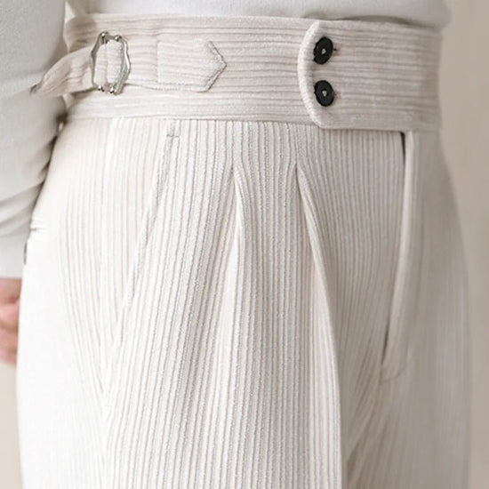 Italian business corduroy trousers