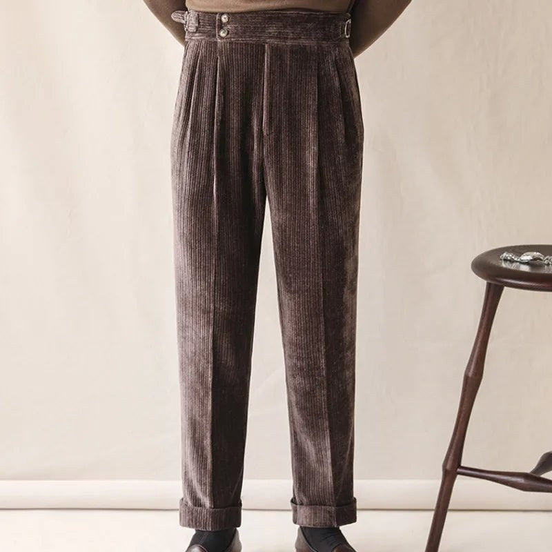 Italian business corduroy trousers