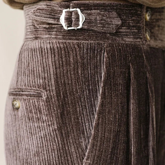 Italian business corduroy trousers