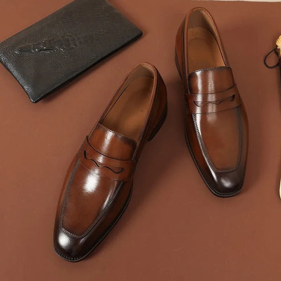 Italian luxury slip on elegant shoes