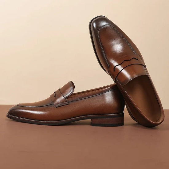 Italian luxury slip on elegant shoes