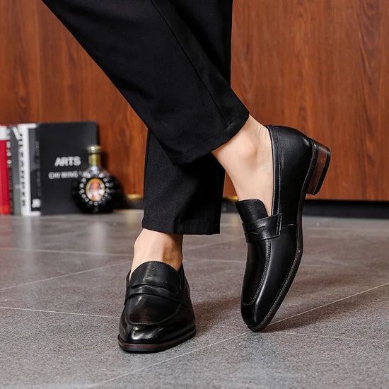 Italian luxury slip on elegant shoes