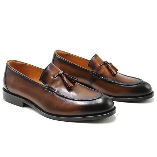 Italian luxury slip on elegant shoes