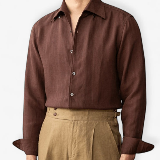 Italian old money fit summer shirt