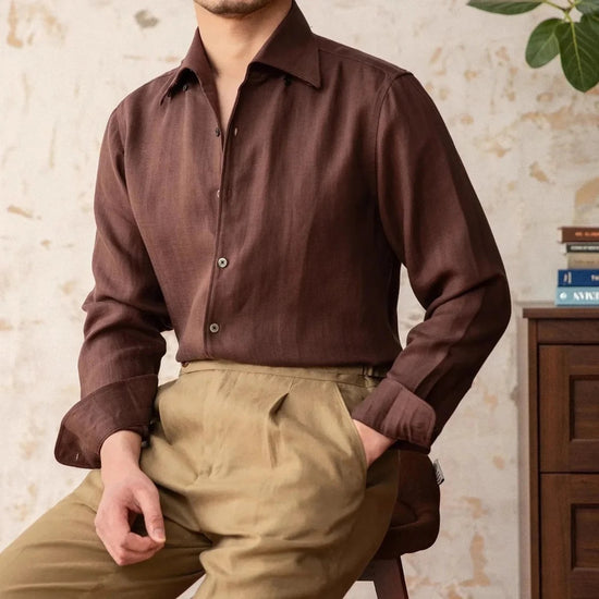 Italian old money fit summer shirt