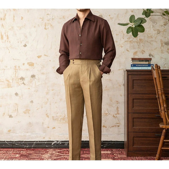Italian old money fit summer shirt