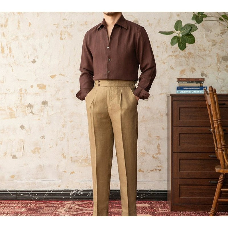 Italian old money fit summer shirt