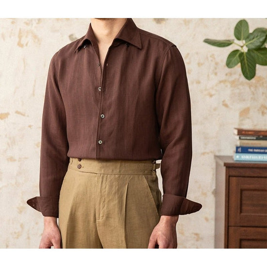 Italian old money fit summer shirt