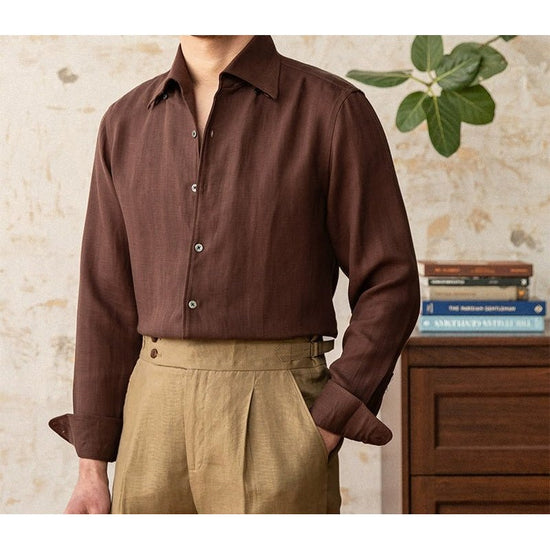 Italian old money fit summer shirt
