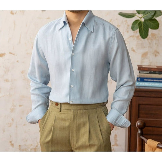Italian old money fit summer shirt